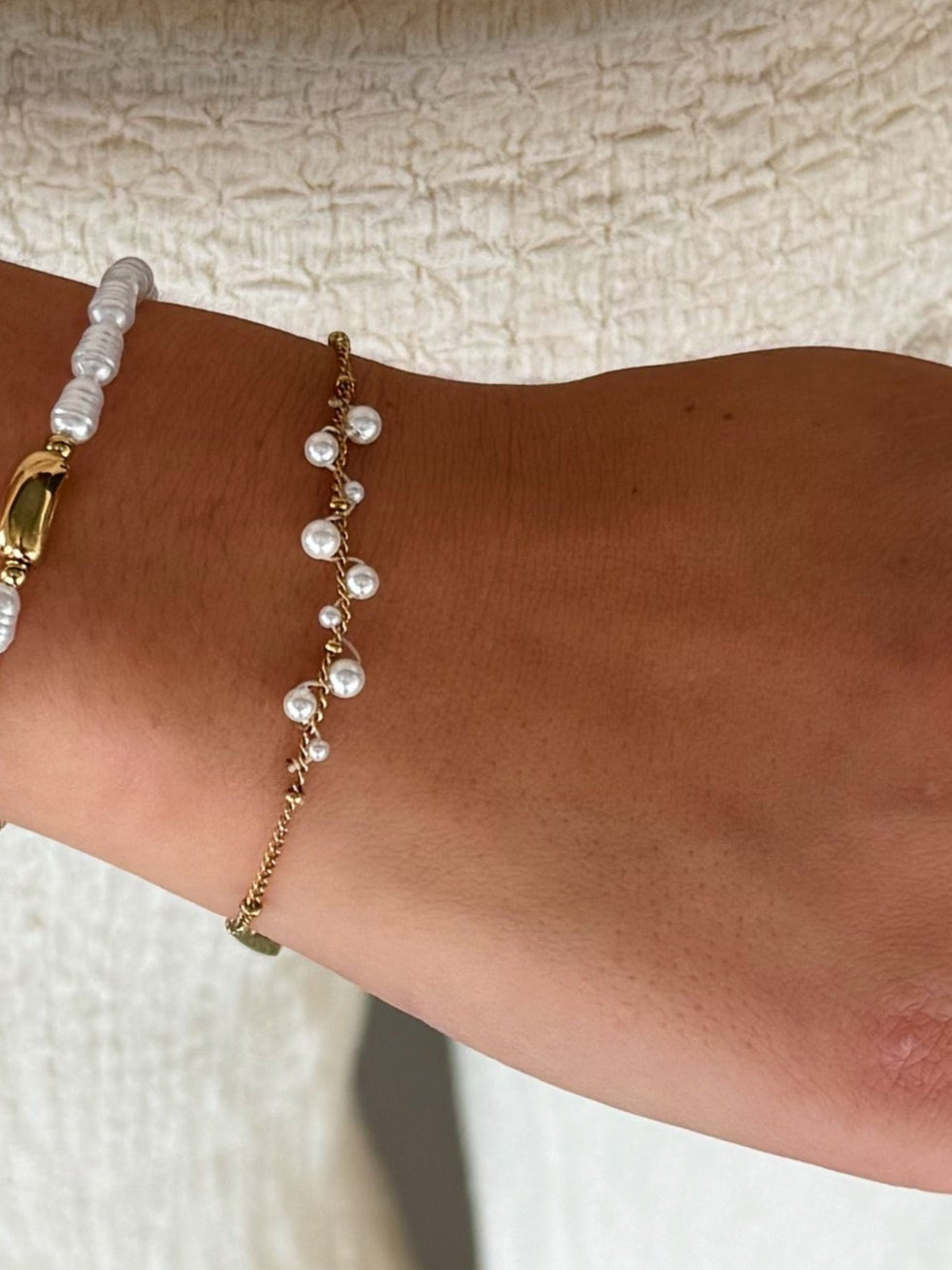Armband met parels - Goud