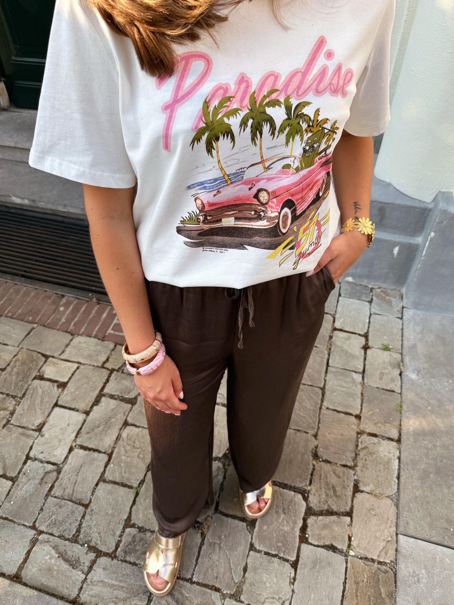 Silky broek - Bruin