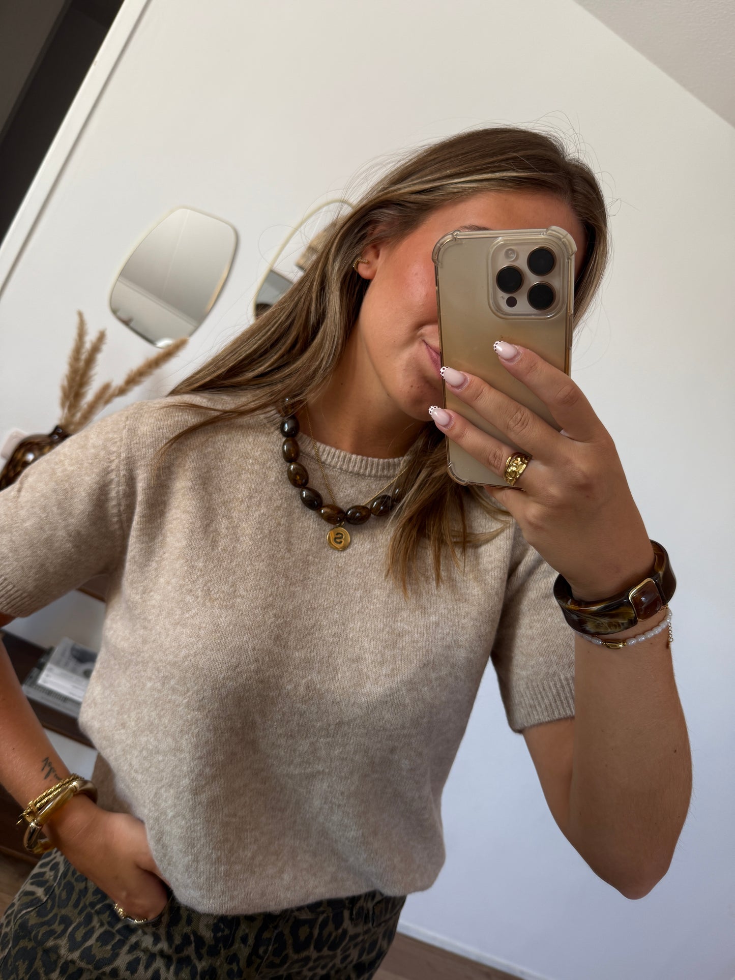 Zacht shirt - Beige
