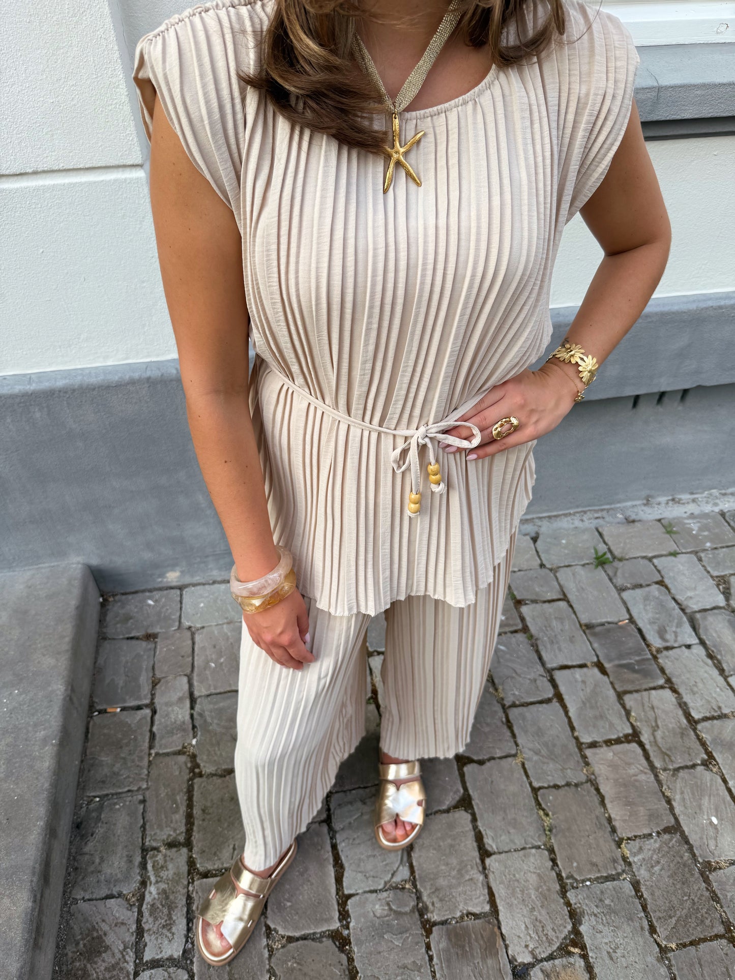 Chic co-ord set - Ecru