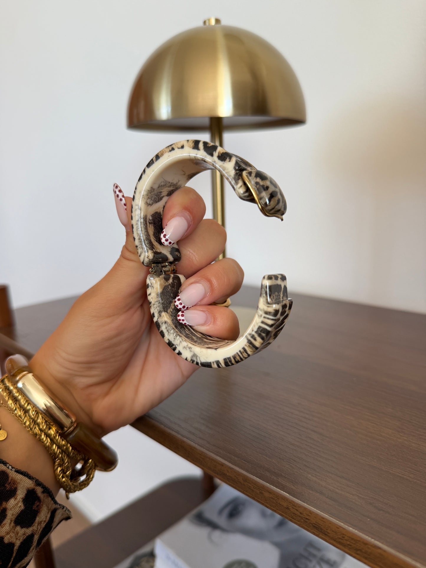 Armband met steen - Panter