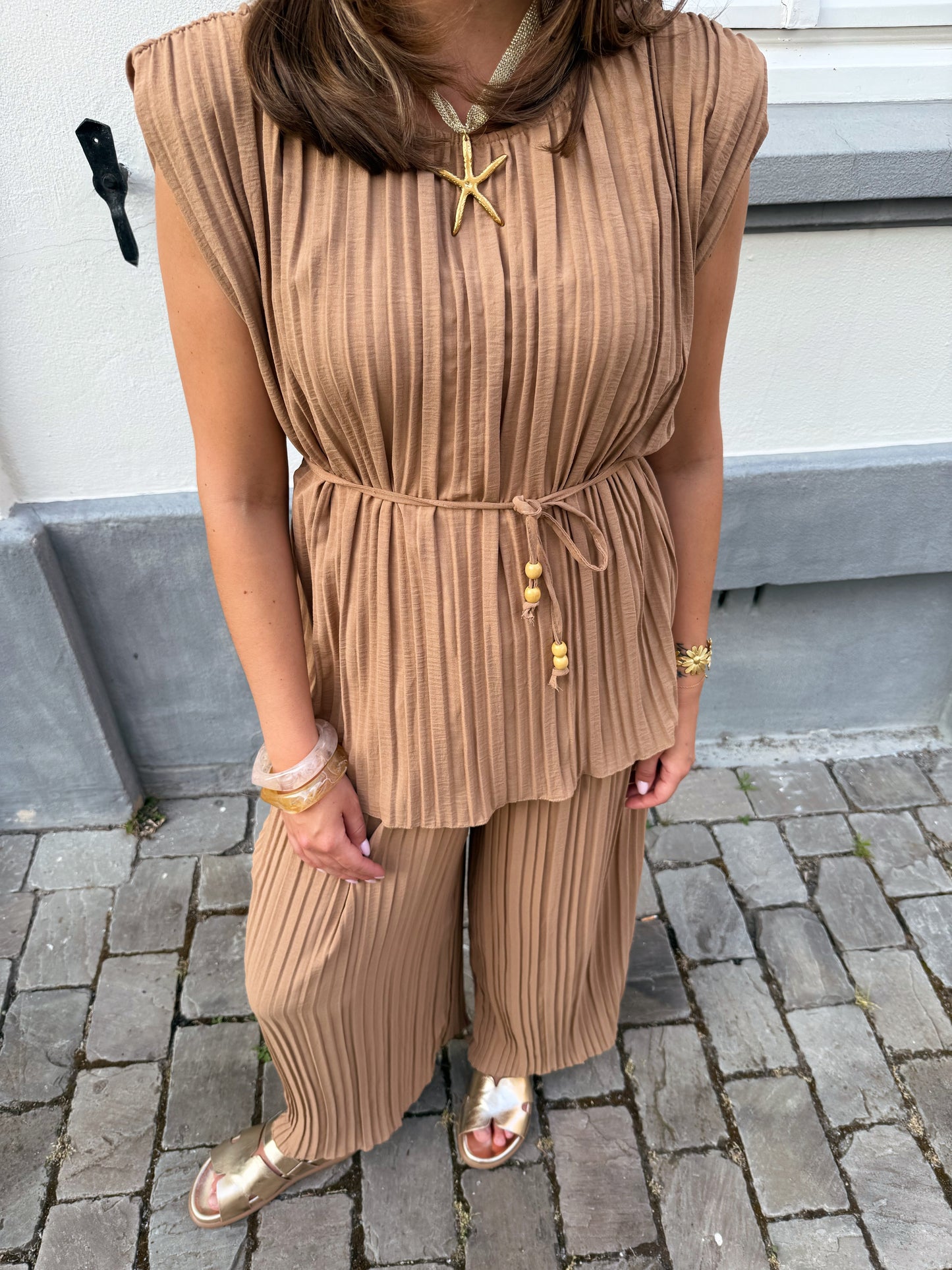 Chic co-ord set - Camel