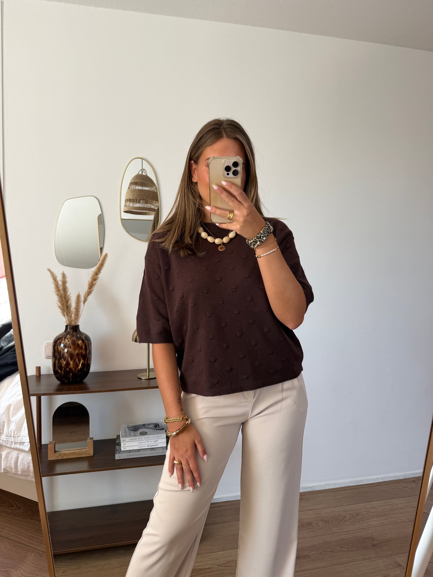 Truitje met details - Bruin