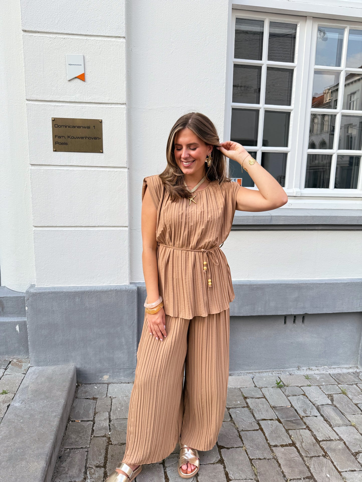 Chic co-ord set - Camel