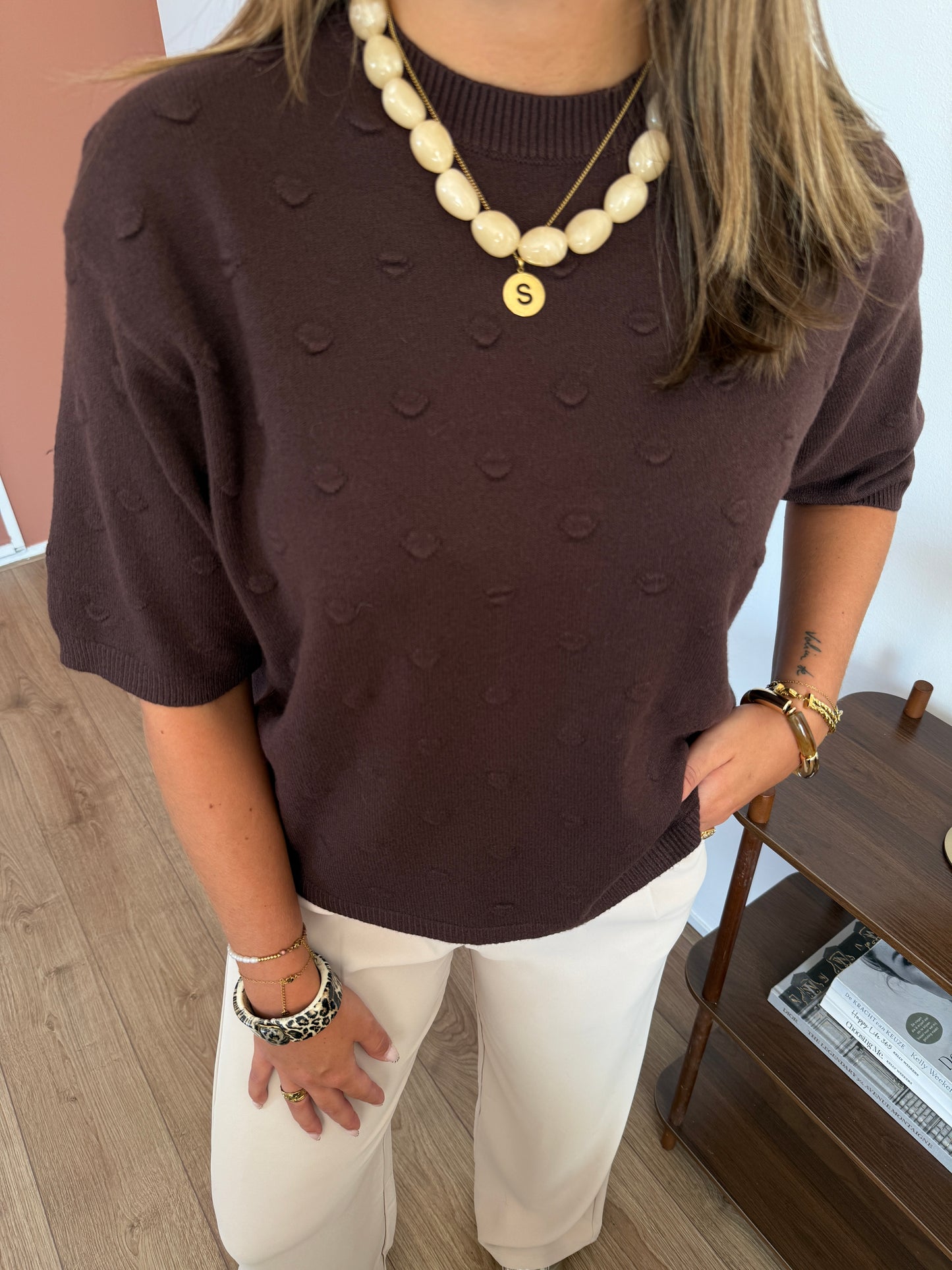 Truitje met details - Bruin