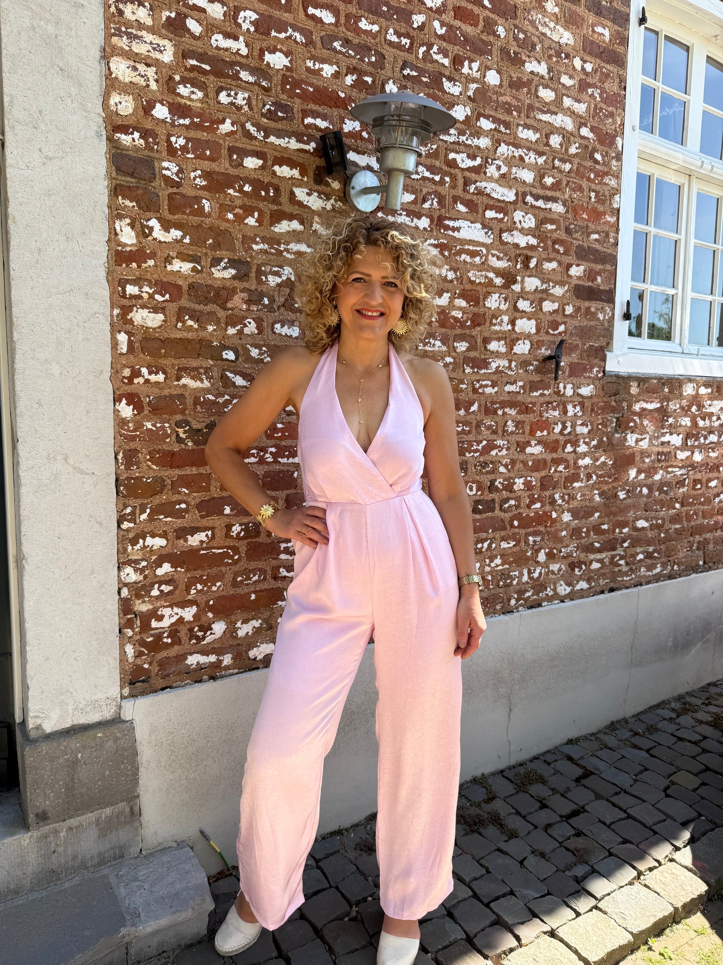Jumpsuit halter - Roze