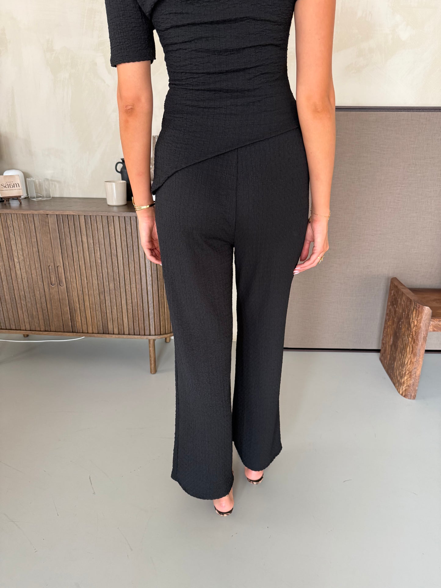 Co-ord set comfy chique - Zwart
