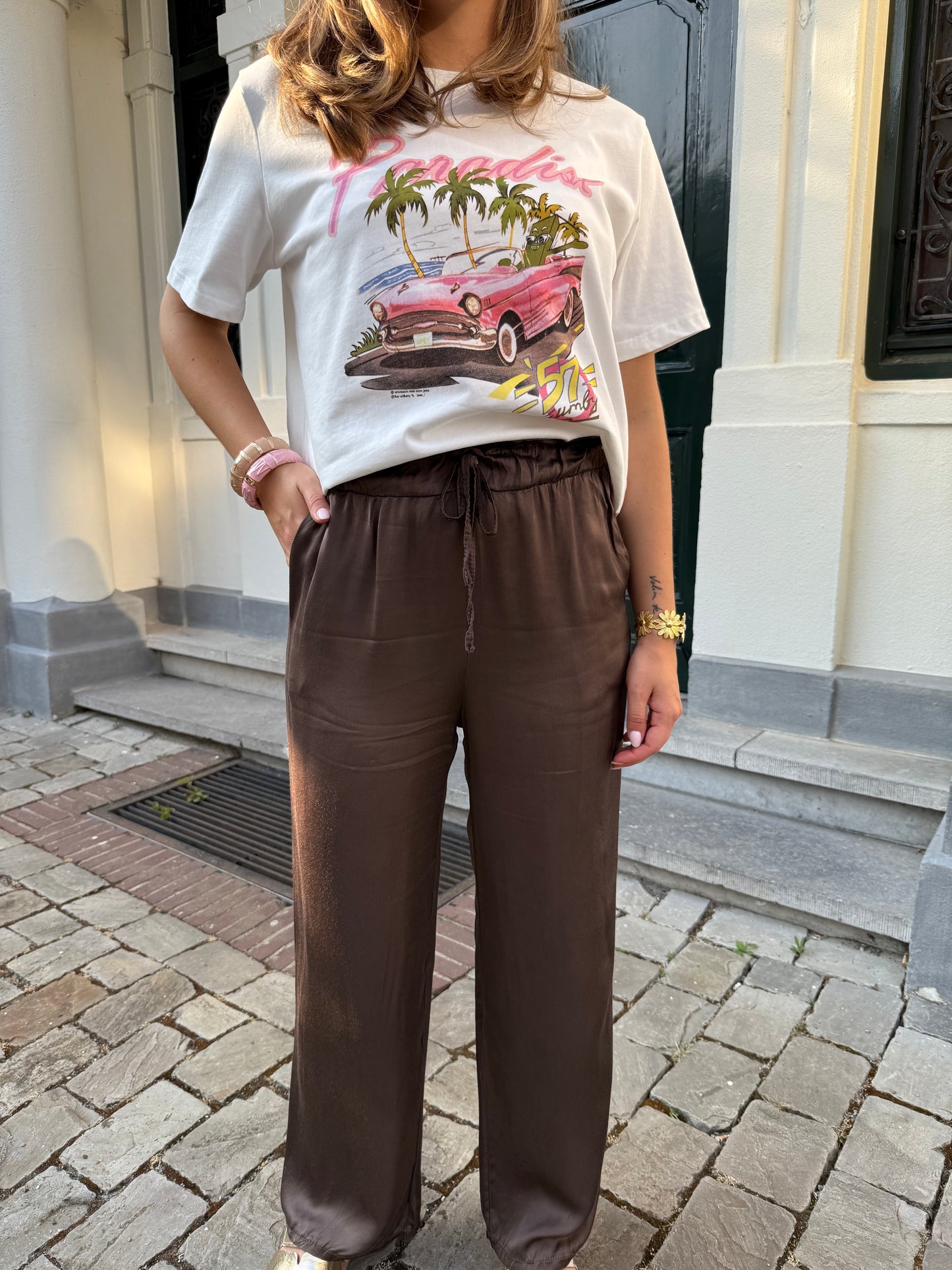 Silky broek - Bruin