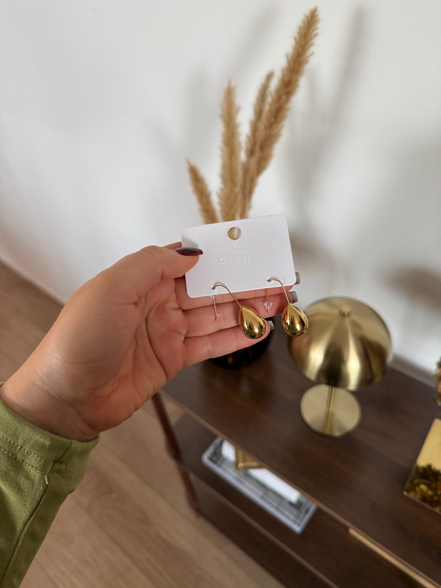 Druppel oorbellen - goud