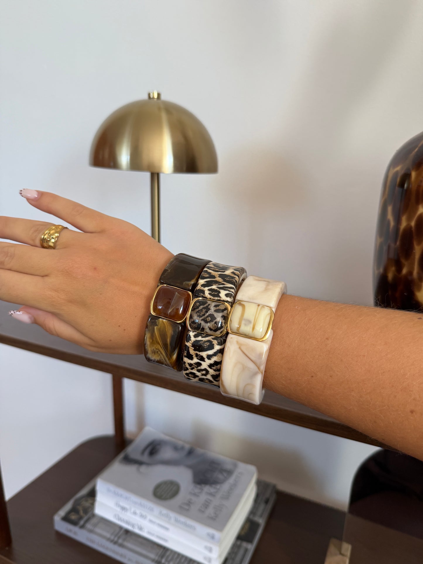 Armband met steen - Panter