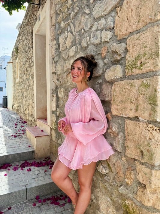 Playsuit flowy - Roze