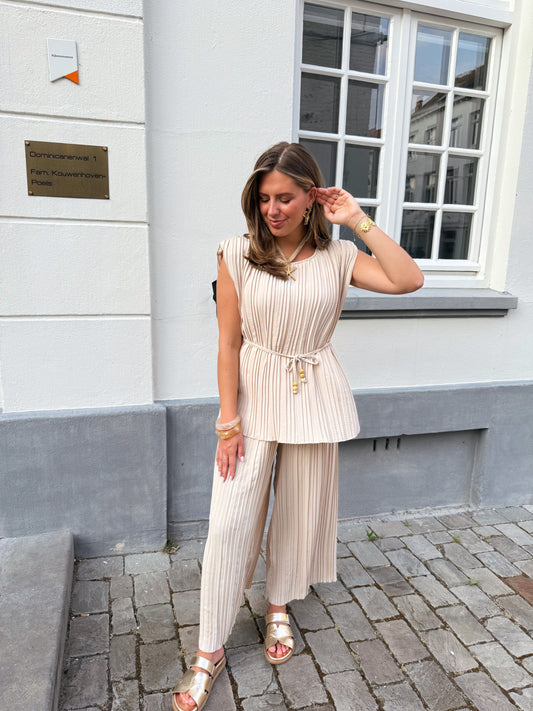 Chic co-ord set - Ecru