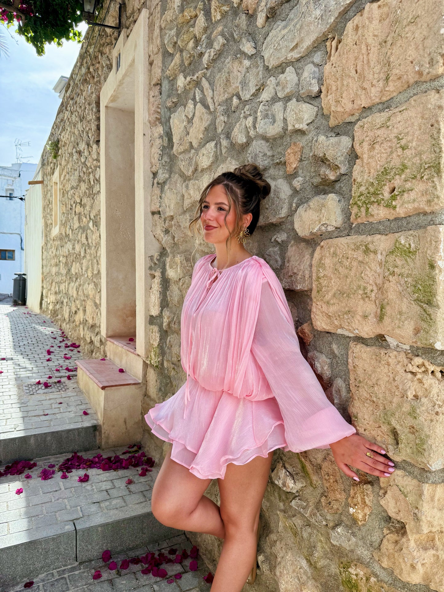 Playsuit flowy - Roze
