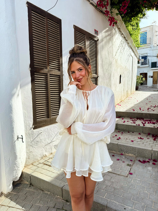Playsuit flowy - Wit