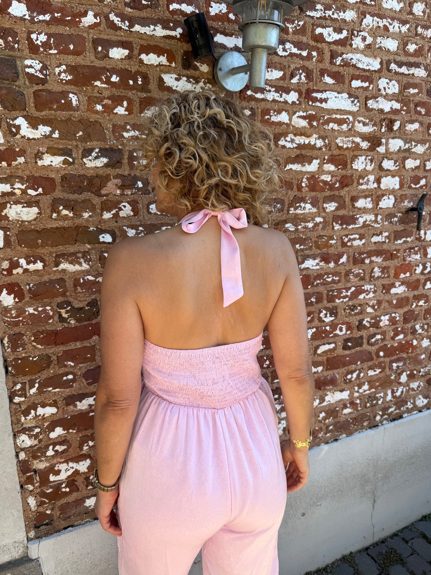 Jumpsuit halter - Roze