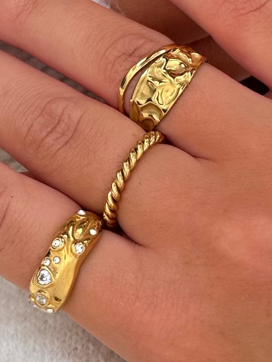 Twist ring - Goud