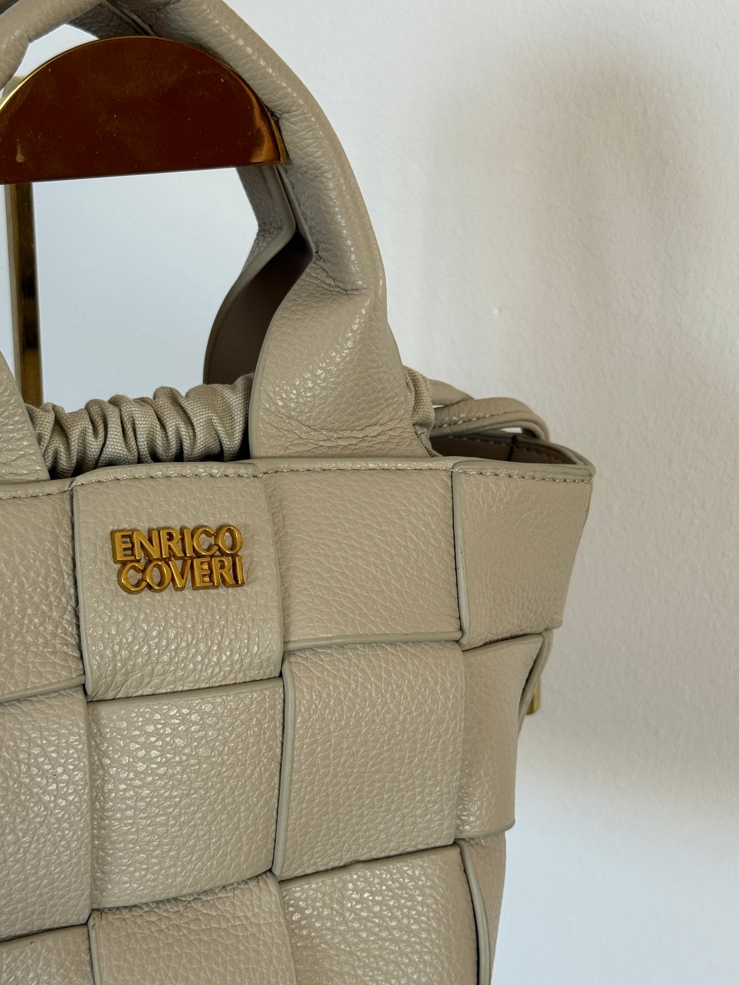 Handtas met details - Créme