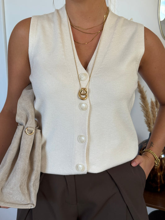Lange ketting met hanger - Goud
