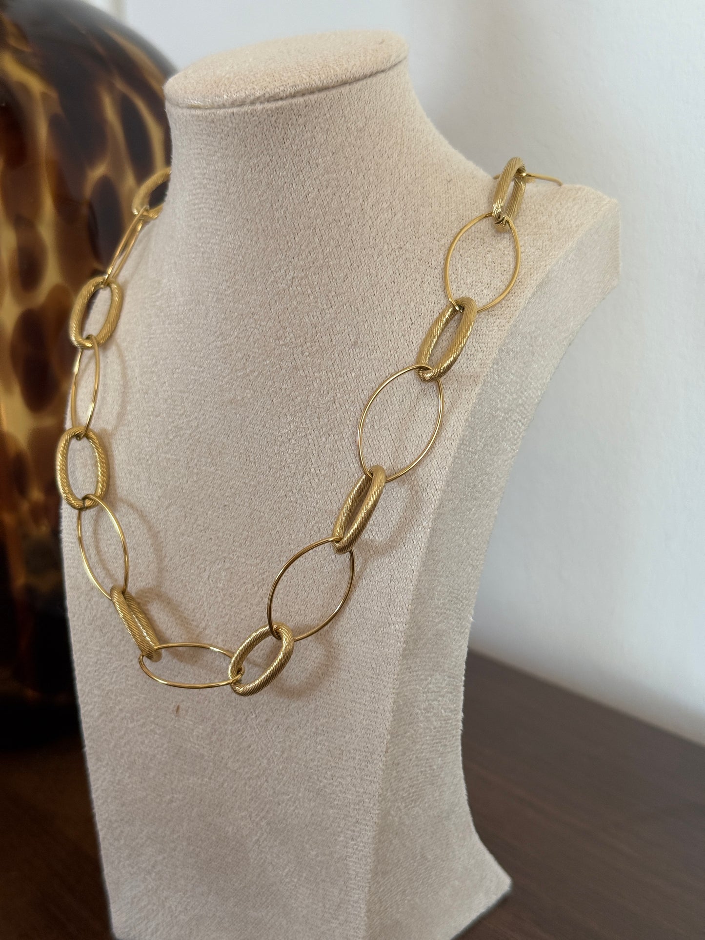 Ketting met schakels - Goud