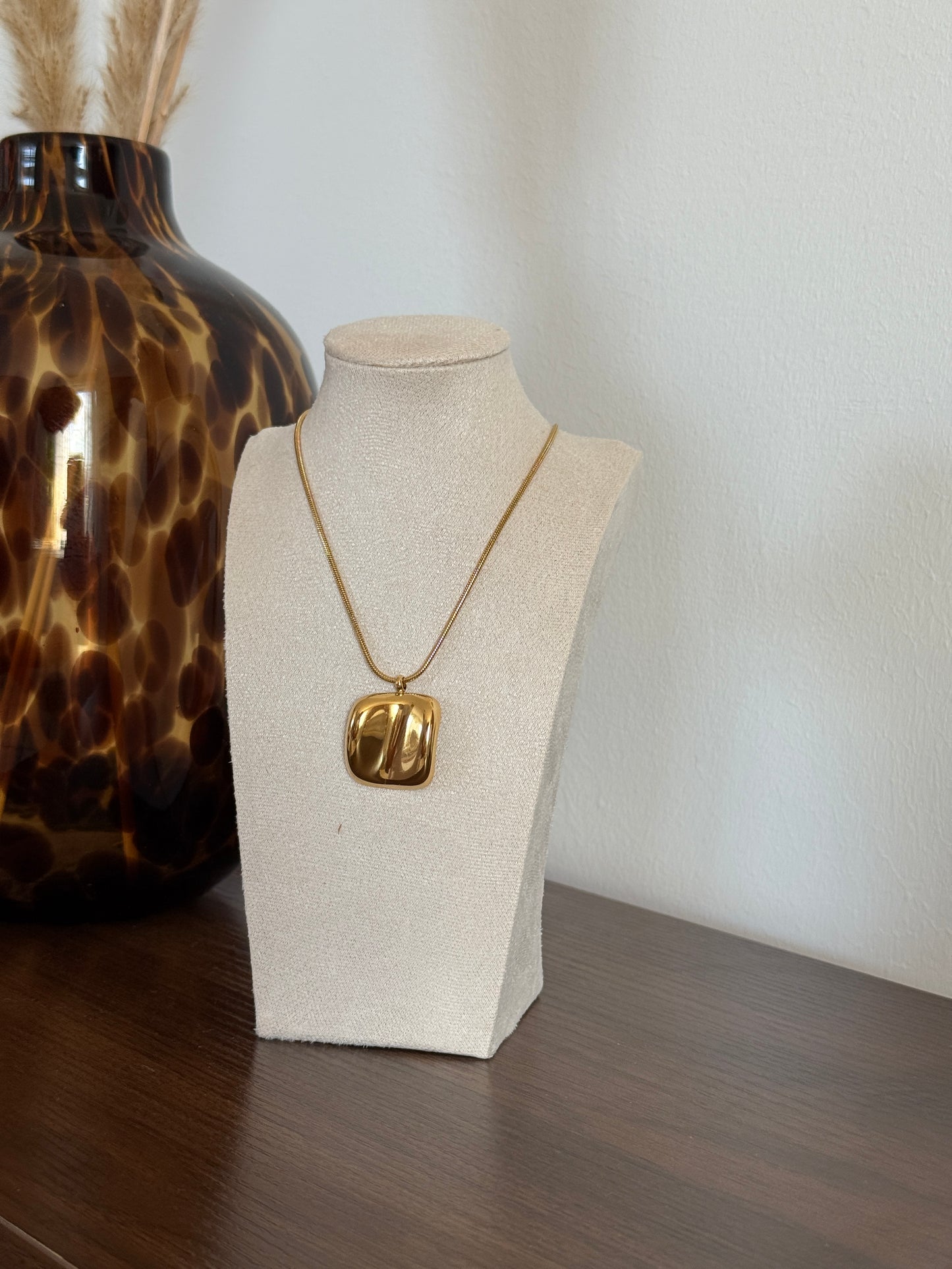 ketting met plaatje - Goud