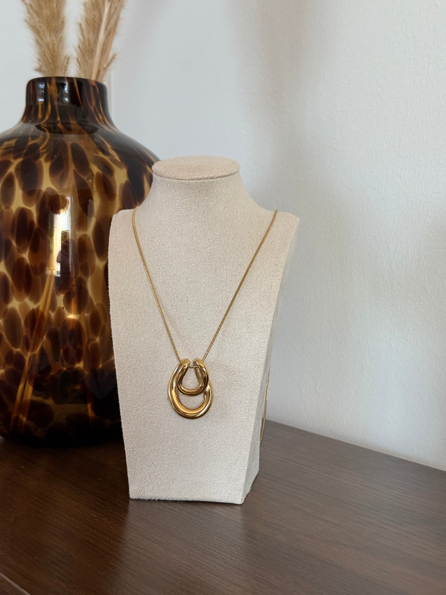 Lange ketting met hanger - Goud