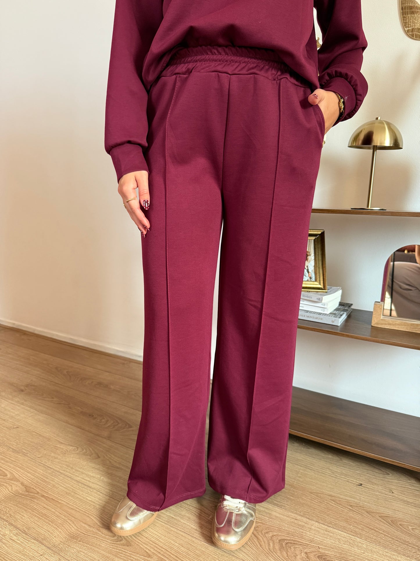 Comfy set met lange mouwen - Bordeaux