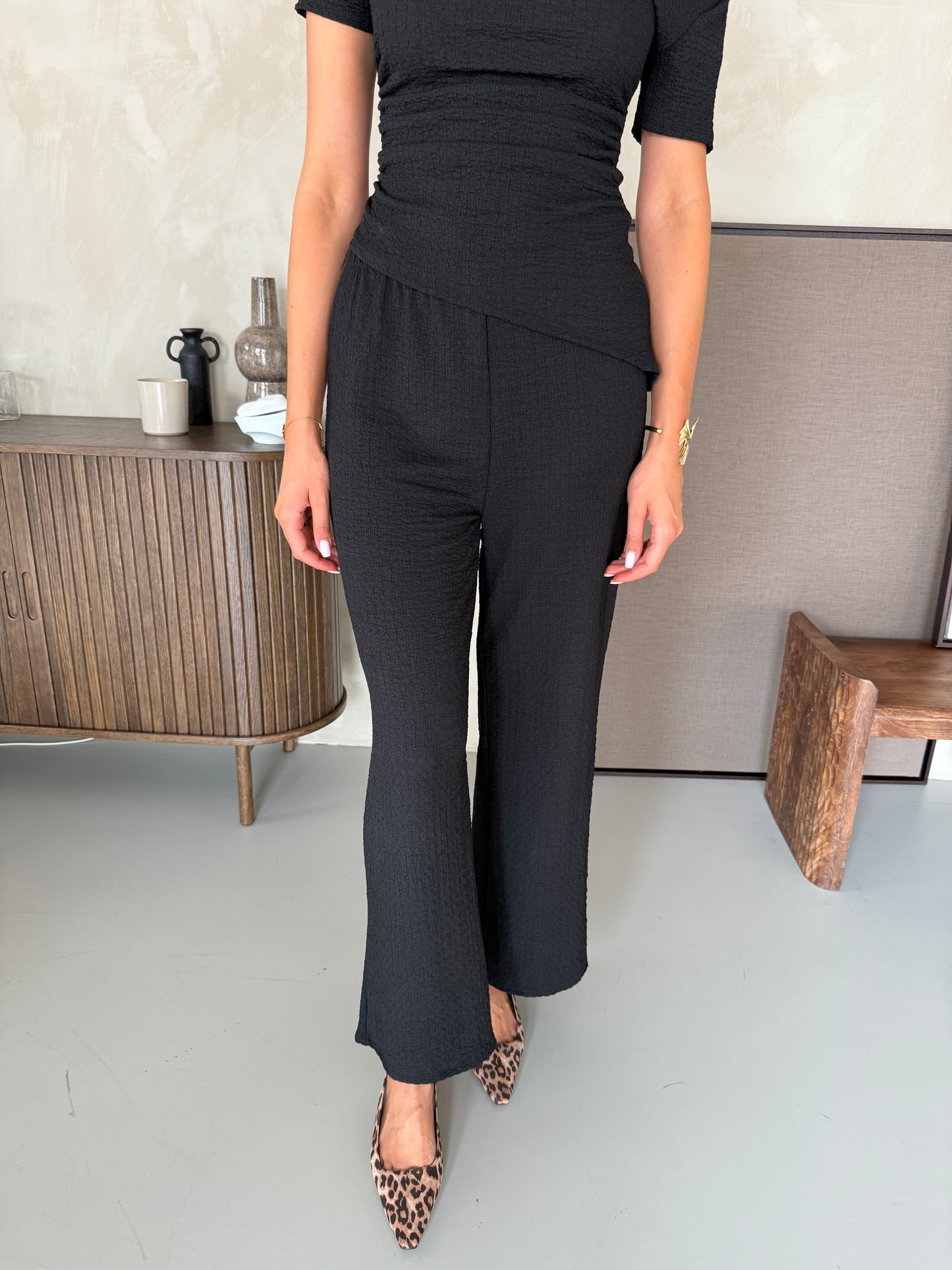 Co-ord set comfy chique - Zwart