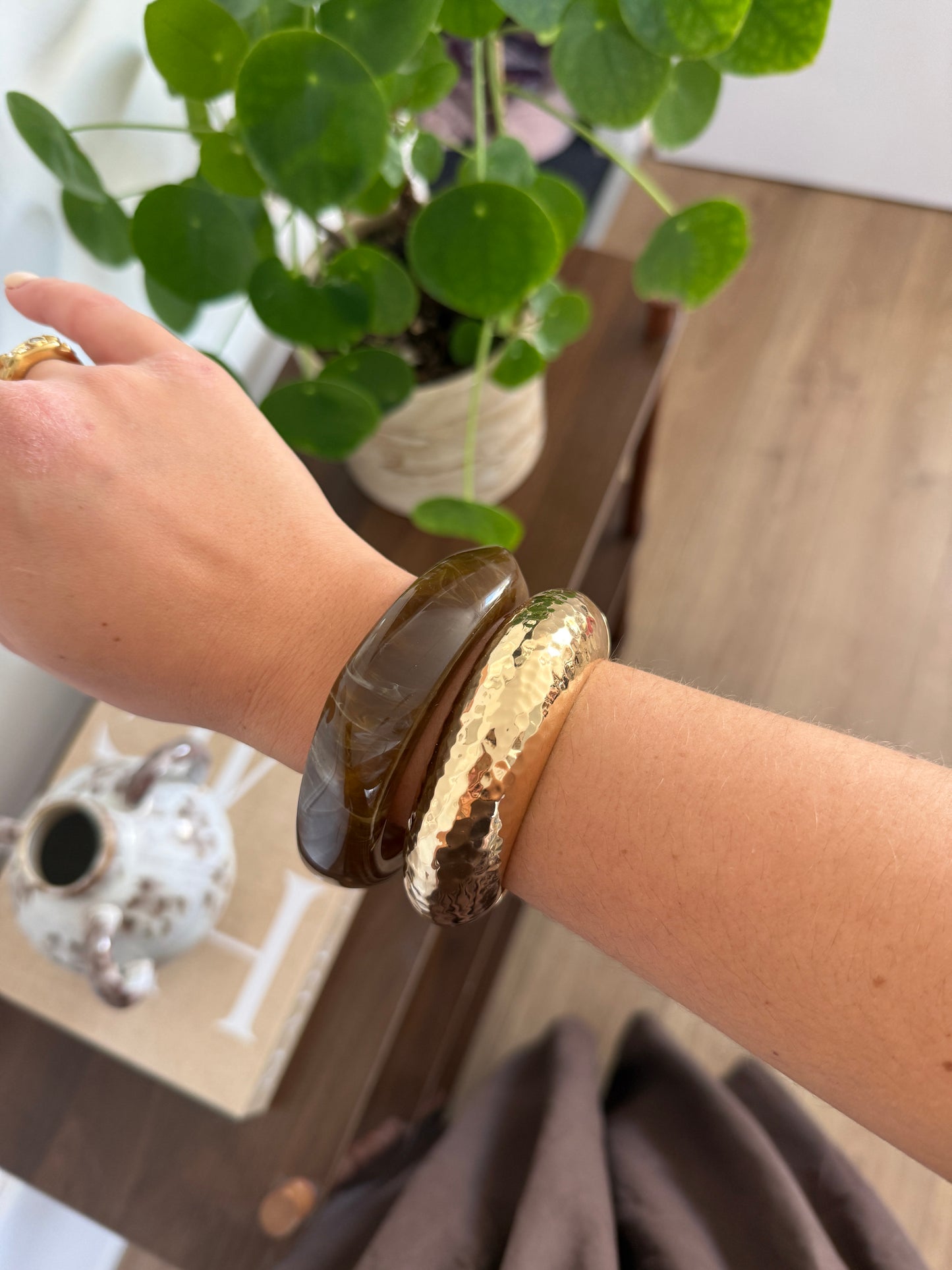Armband massief   - Goud