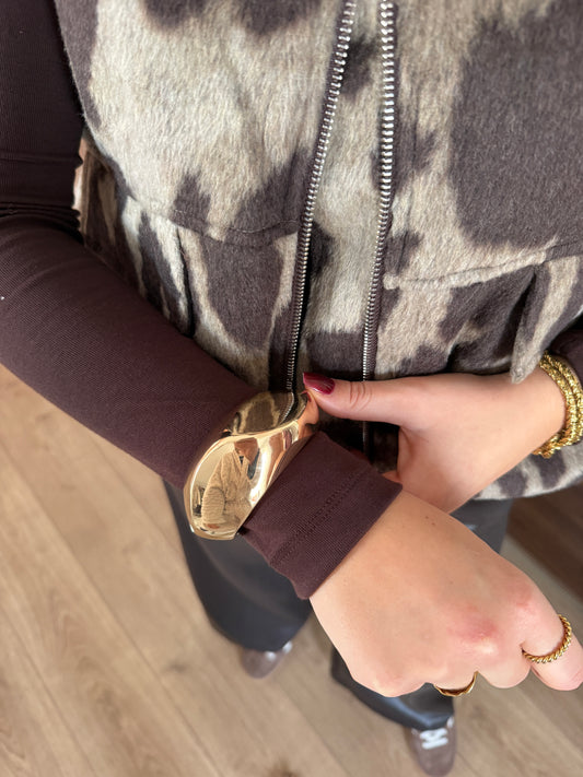 Bangle groot met opening - goud