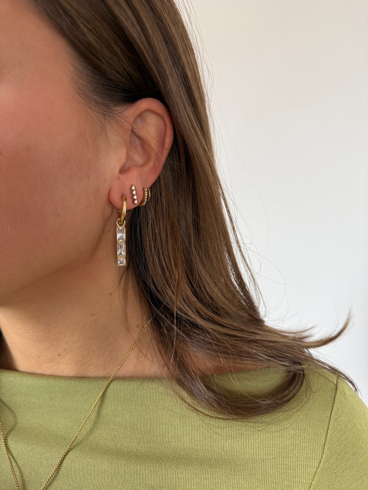 Festive oorbellen - goud