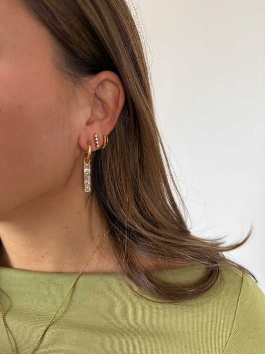 Festive oorbellen - goud