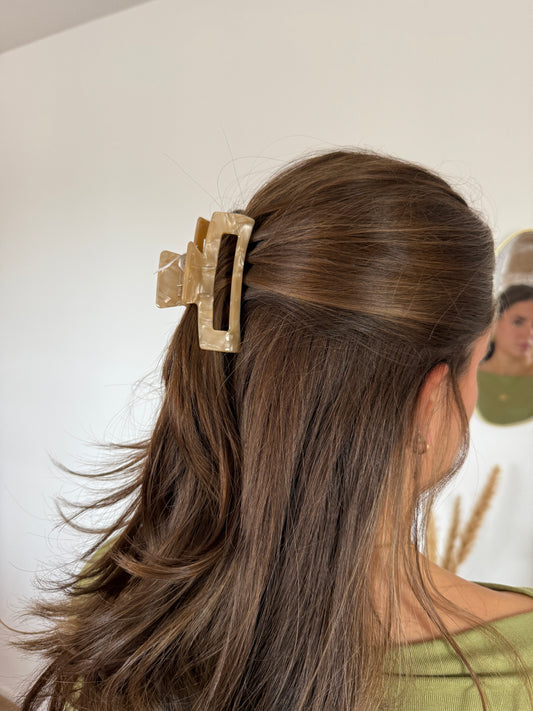 Klem medium - marble beige