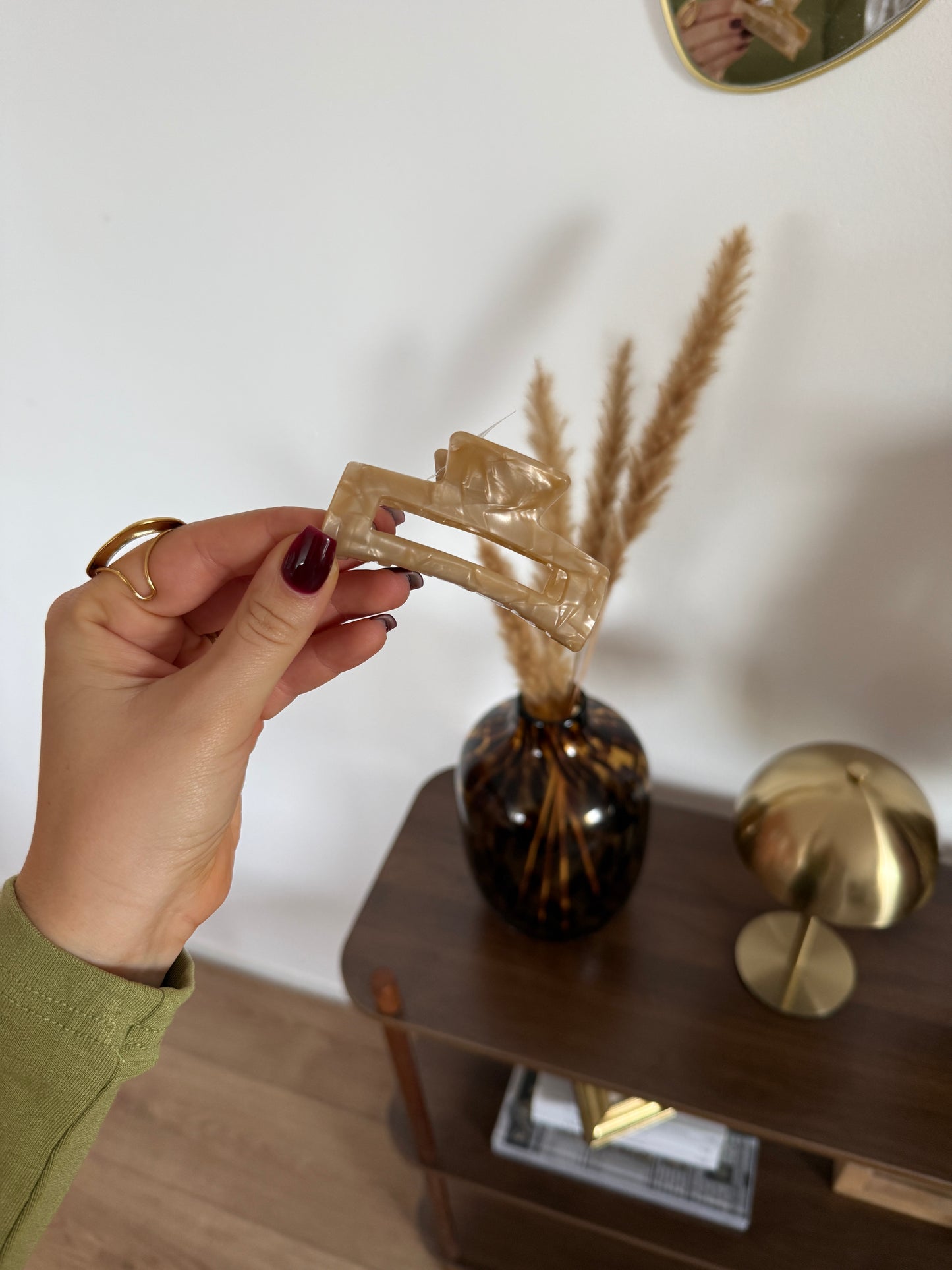 Klem medium - marble beige