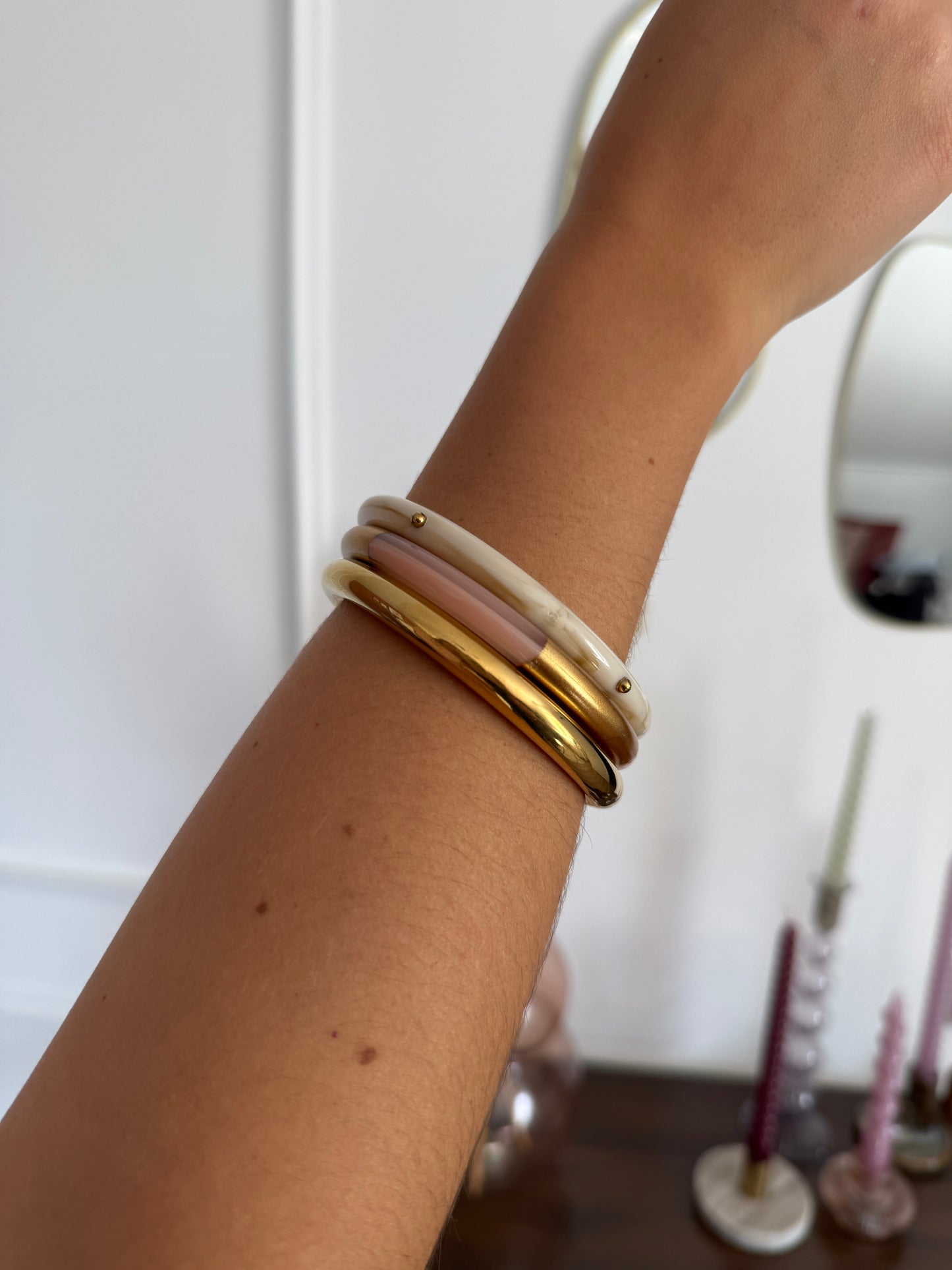 Armband set - Roze/goud