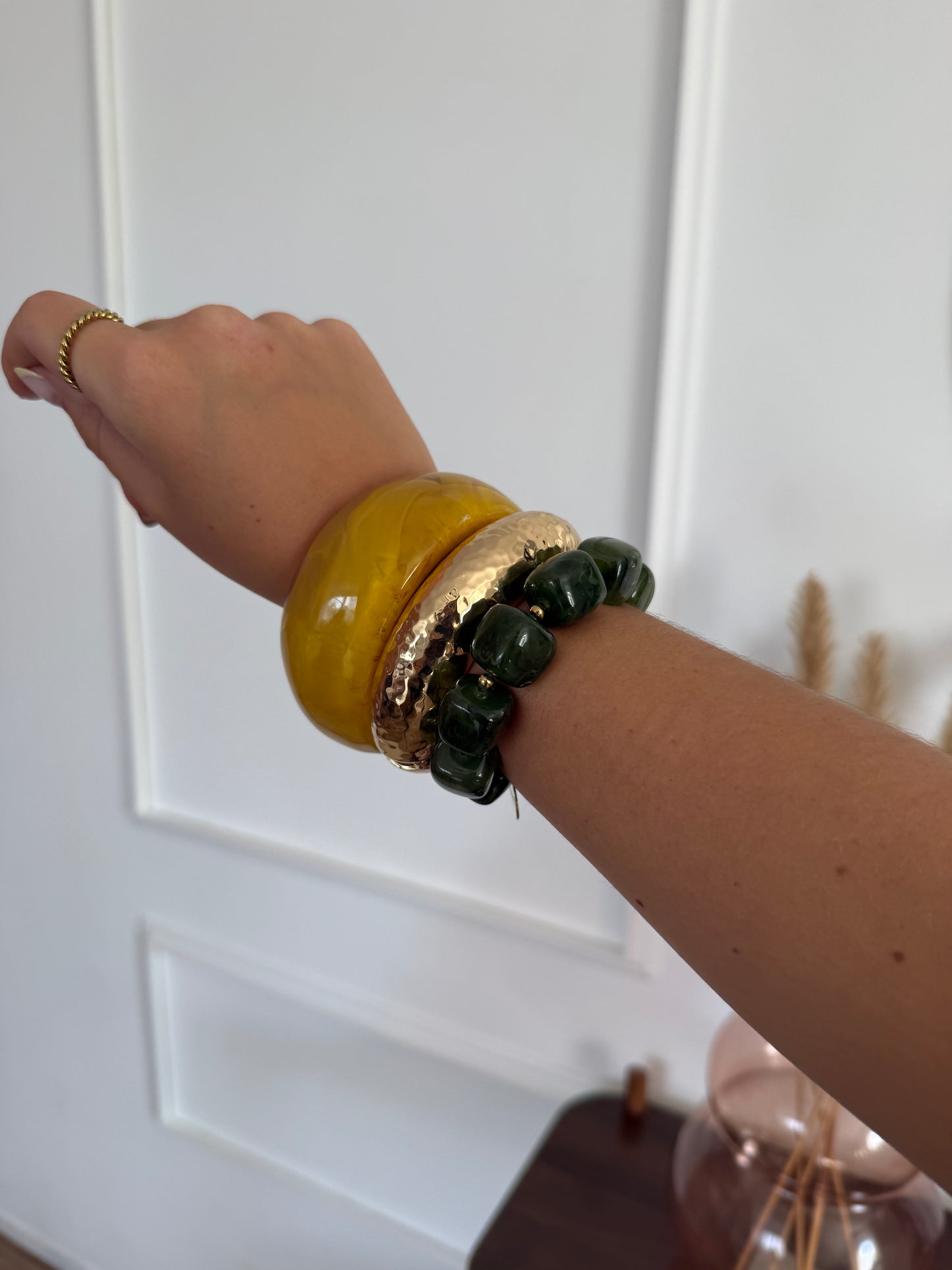 Armband bangle - Geel